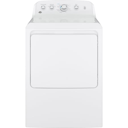 Ge 7.2 cu. ft. Front-Loading Long Venting Gas Dryer with 4 Drying Modes and End-of-Cycle Signal GTD42GASJWW